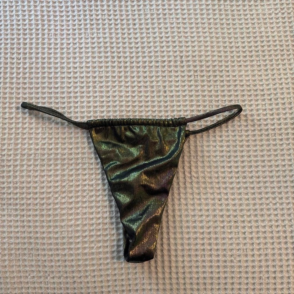 Brazilian metallic bikini bottoms